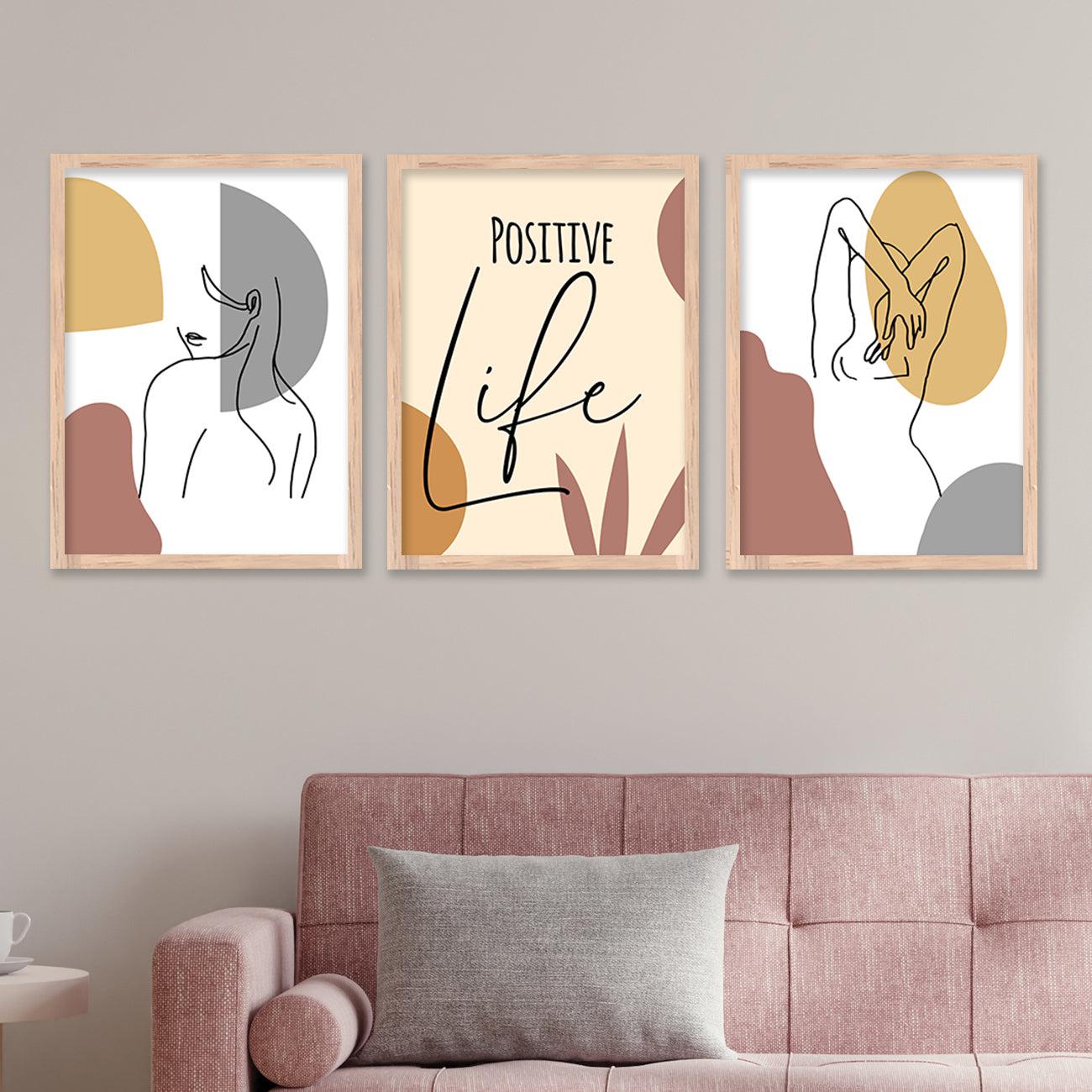 Modern Abstract Wall Decor - Framed Paintings and Posters with Aesthetic Appeal-Kotart