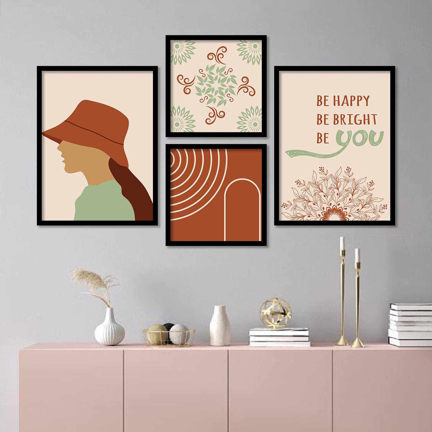 Modern Art Framed Prints for Home and Living Room Wall Decor-Kotart