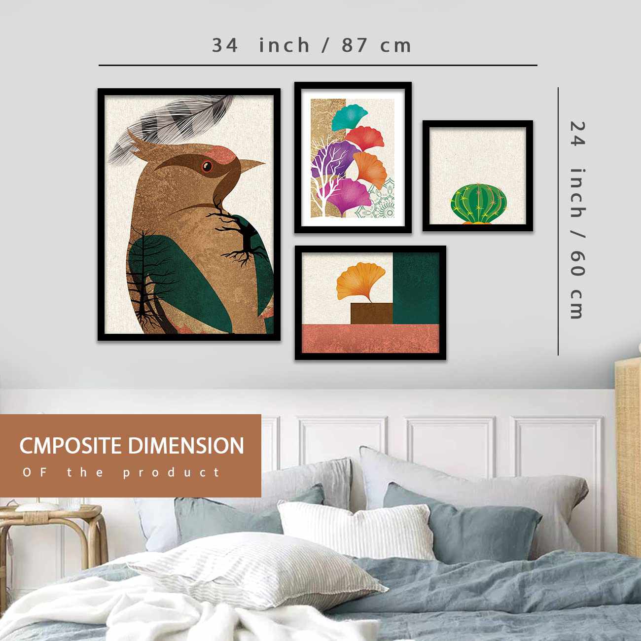 Modern Art Wall Decor Framed Paintings for Bedroom Room Living Room-Kotart