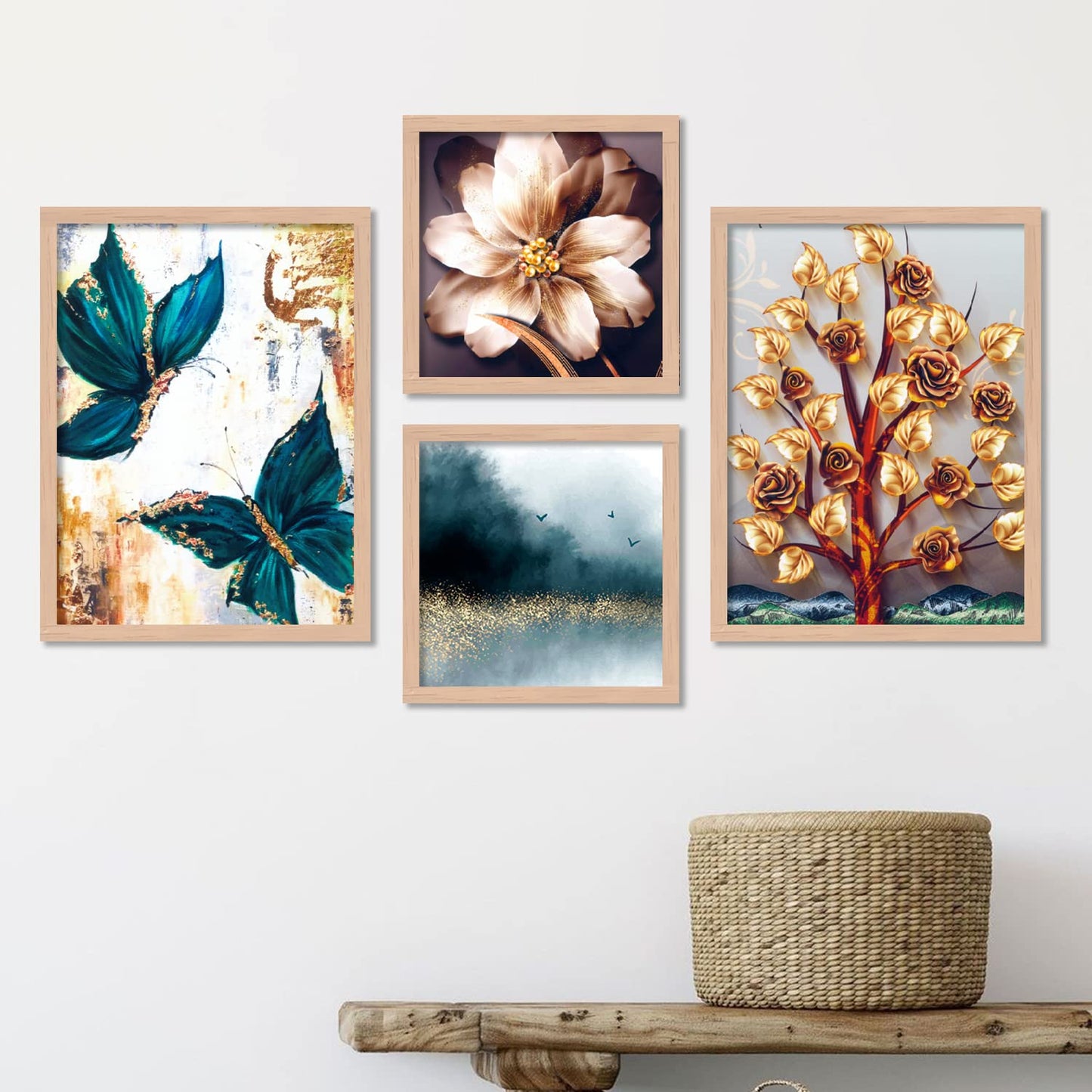 Modern Floral Love - Modern Abstract Framed Prints-Kotart