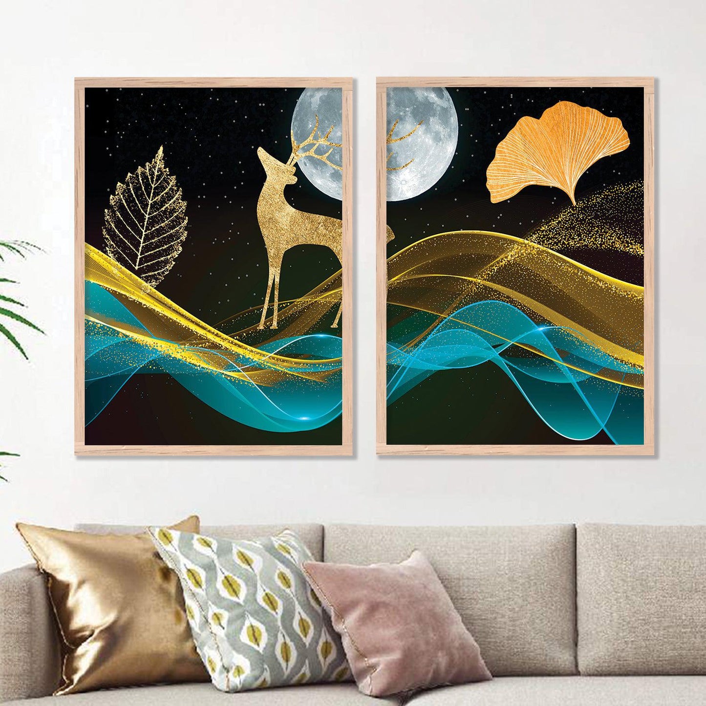 Modern Golden Art Sets - A Perfect Match for Your Home or Office-Kotart