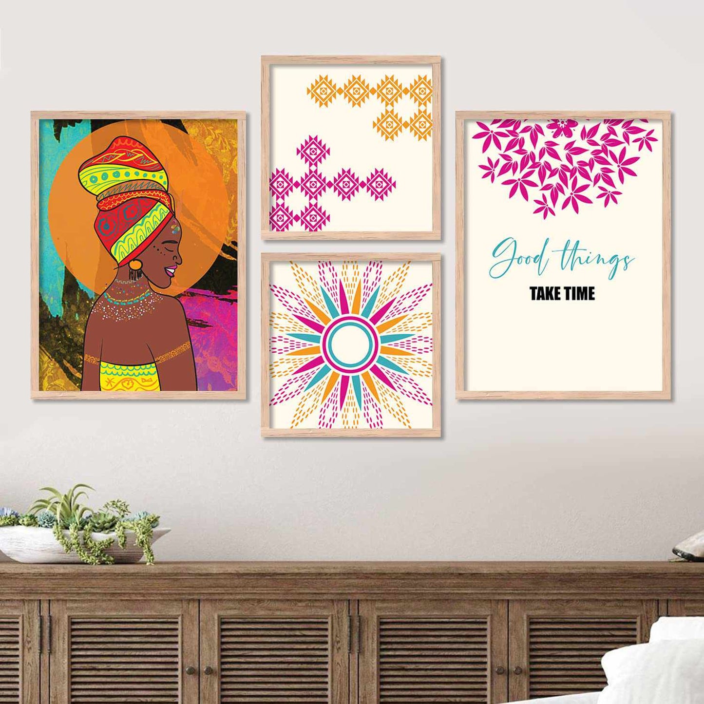 Modern Wall Art Combo with Frame : Unique and Stylish Decor for Any Room-Kotart