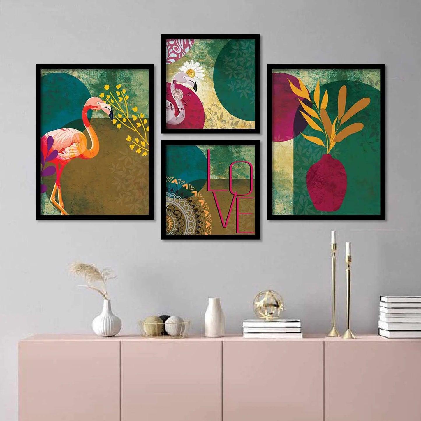 Modern Wall Decor Paintings with Frame for Home Decoration-Kotart