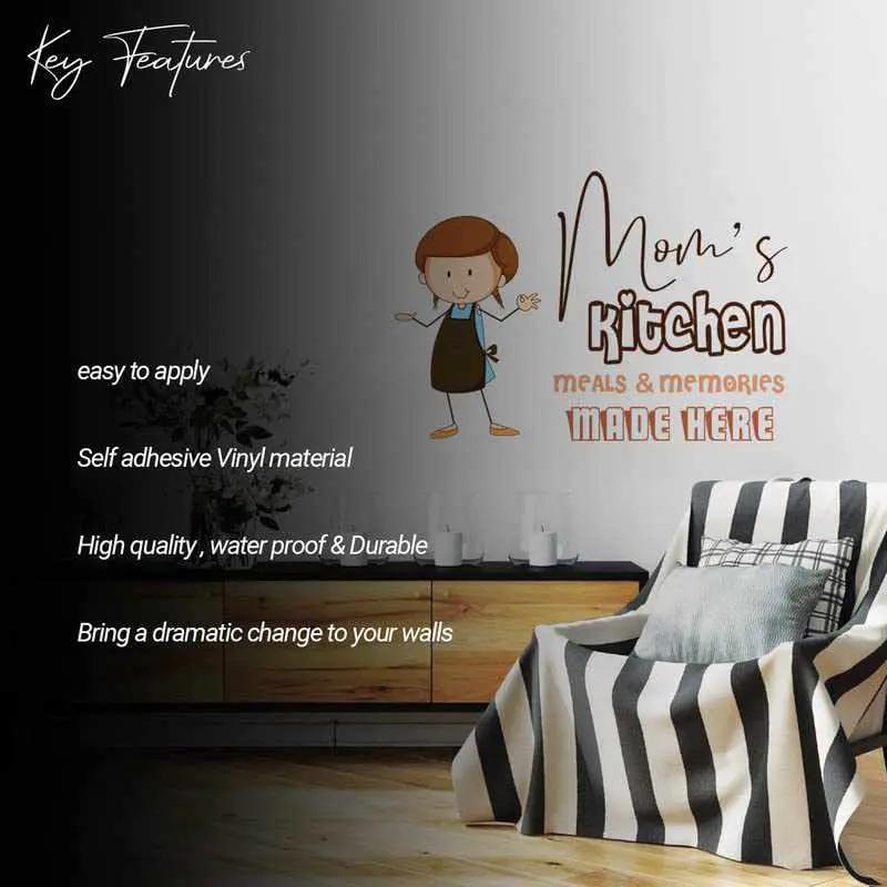 Mom's Kitchen Quote Wall Stickers for Kitchen Wall Decor-Kotart