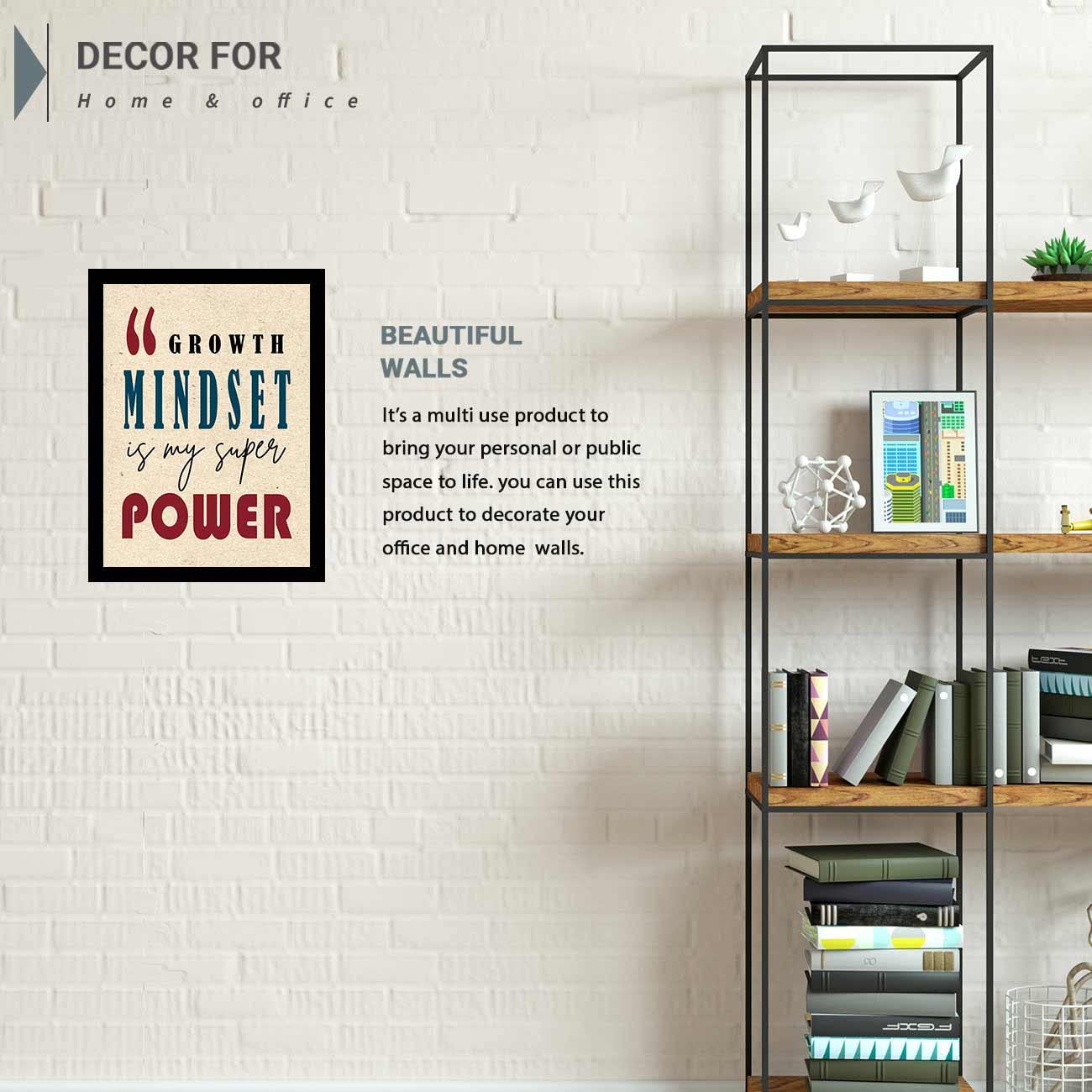 Motivational Framed Posters for Decor-Kotart