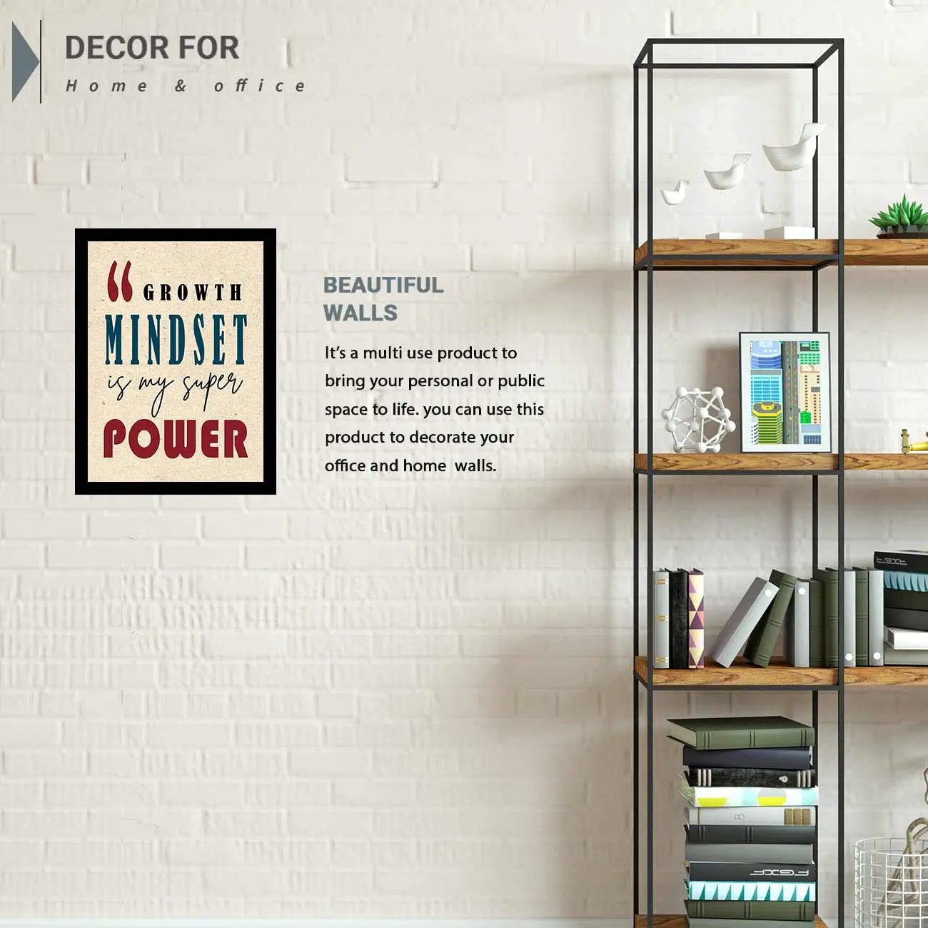 Motivational Framed Posters for Decor-Kotart