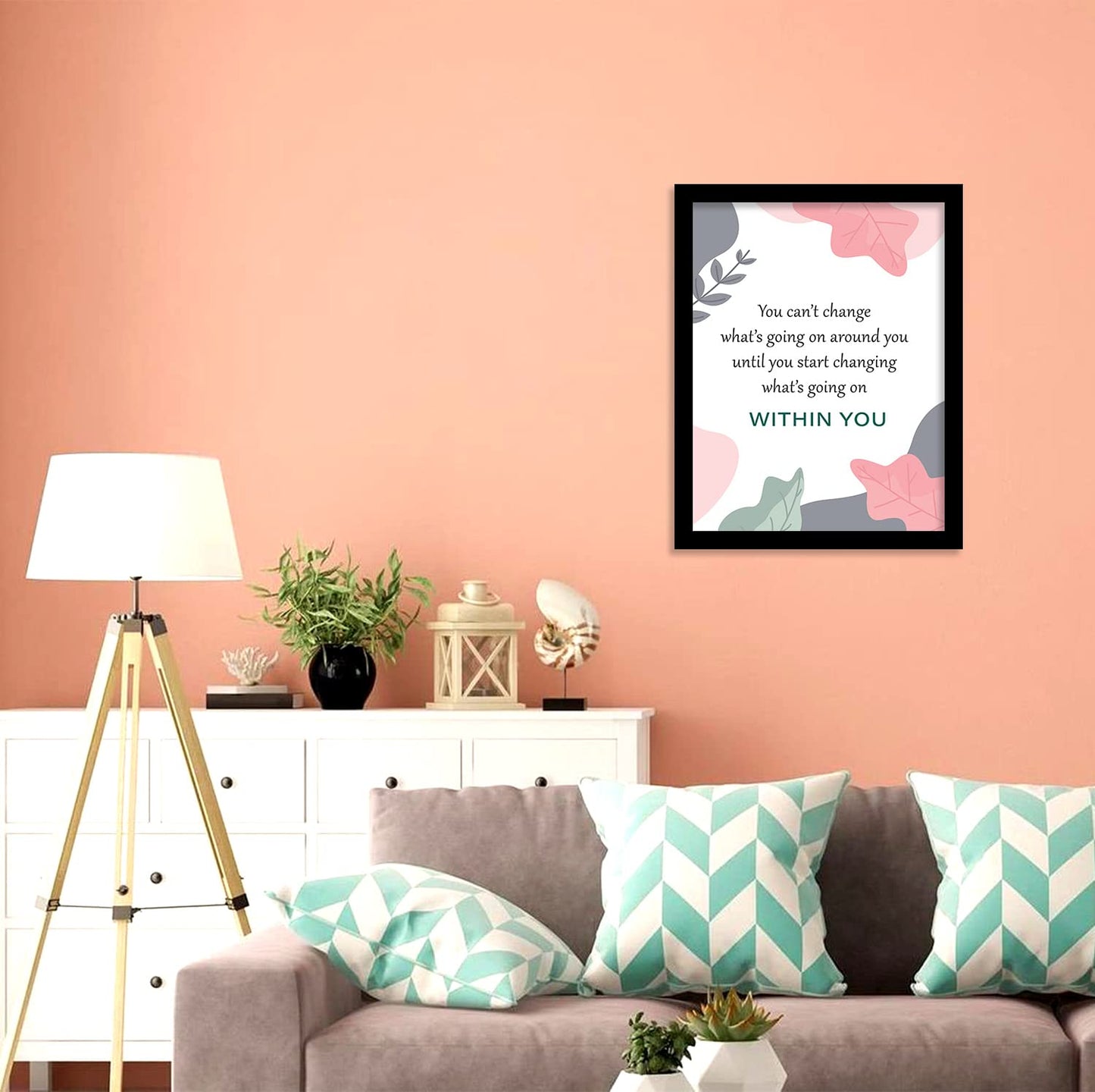 Motivational Posters with Frame for Office Wall Decor-Kotart