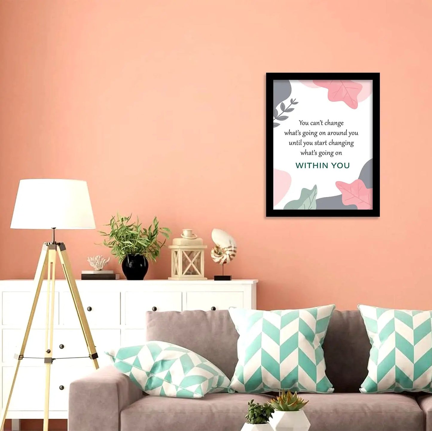Motivational Posters with Frame for Office Wall Decor-Kotart