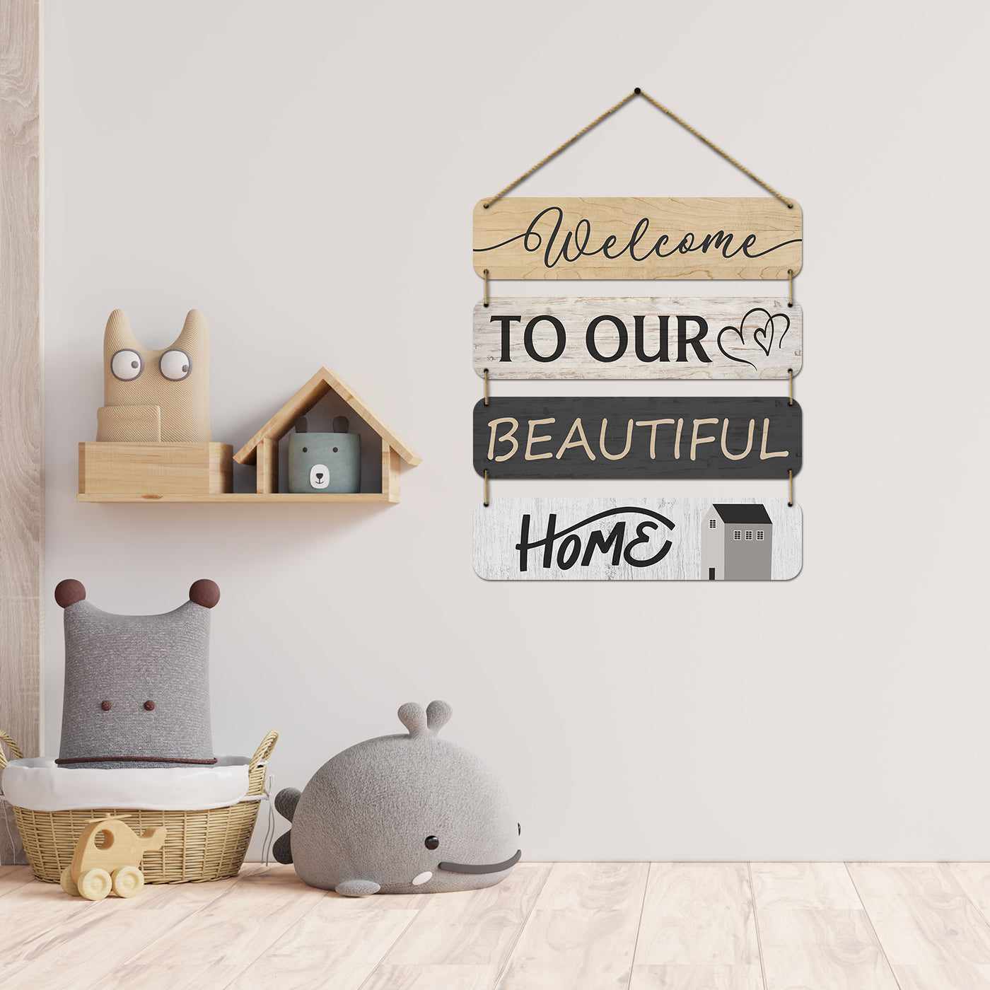Motivational Quotes MDF Wood Wall Hanging for Entryway Living Room Kids Room Bedroom Wall Decor-Kotart