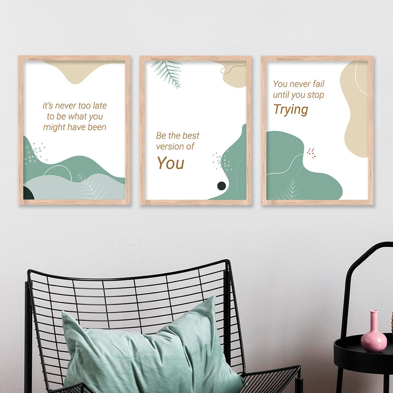 Motivational Wall Posters with Frame-Kotart