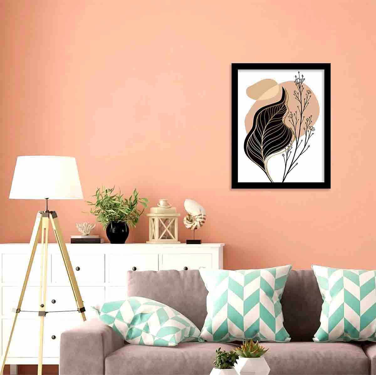 Nature Inspired Leaf Paintings / Poster for Home Wall Decor-Kotart