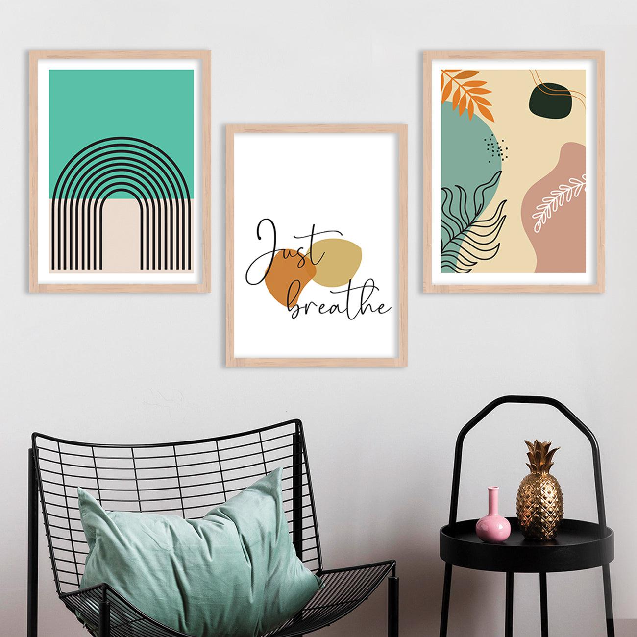 Nature Inspired Modern Art Wall Arts for Living Room Wall Decor : Luxury Escape-Kotart