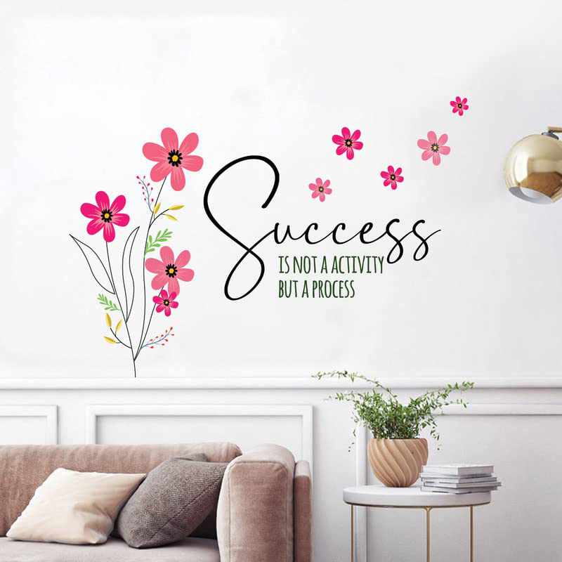Nature Inspired Vibrant Floral Printed Wall Stickers / Decals for