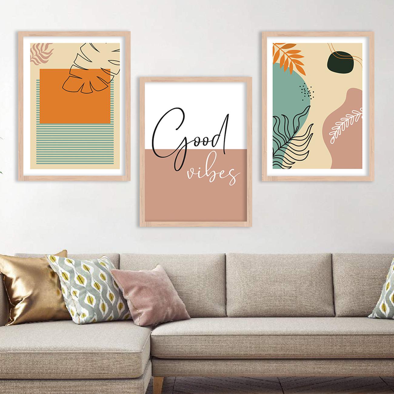 Nature Inspired Wall Art with Frame : Framed Modern Art Posters-Kotart