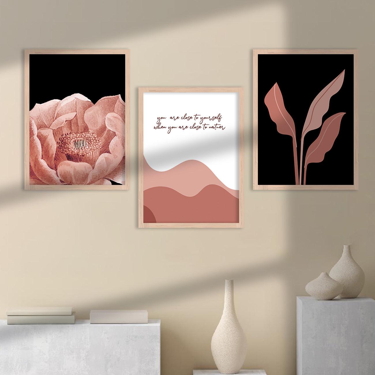 Nature Inspired Wall Arts for Living Room Wall Decor : Orange-Kotart