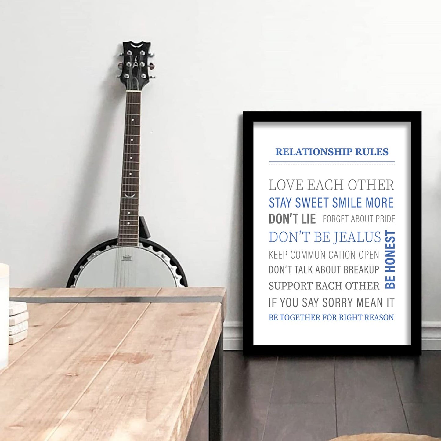 Relationship Rules Wall Poster for Kitchen Restaurant-Kotart