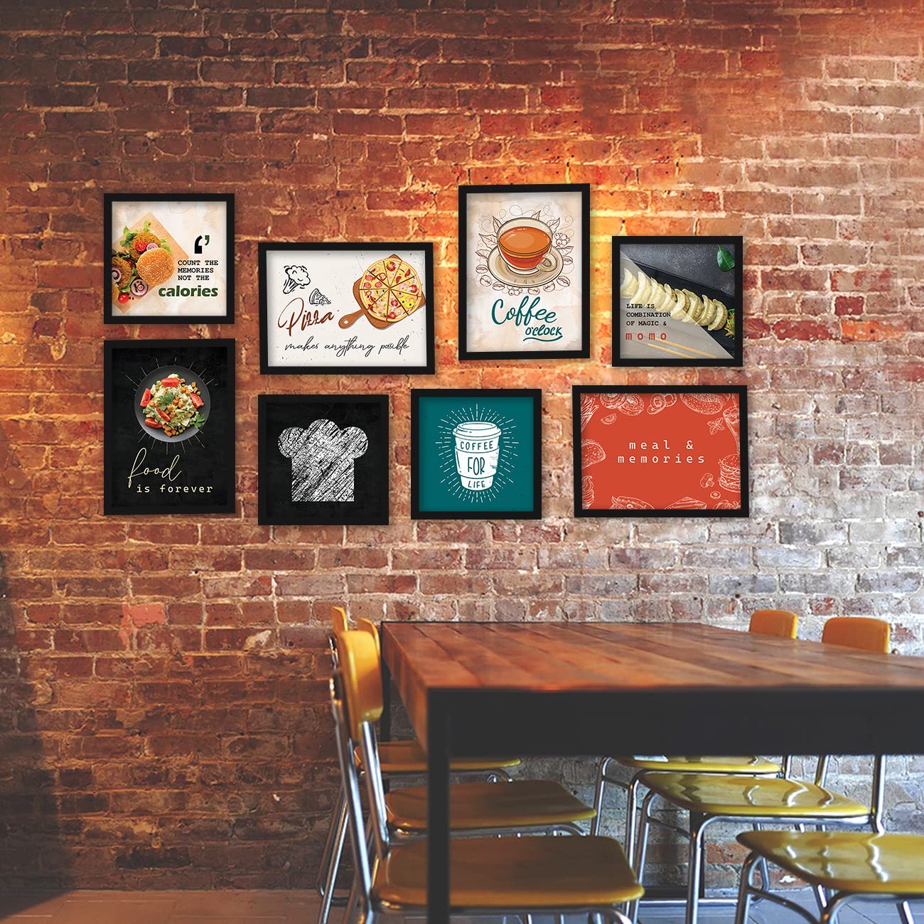 Restaurant Gallery Wall Decor - Set of 8-Kotart