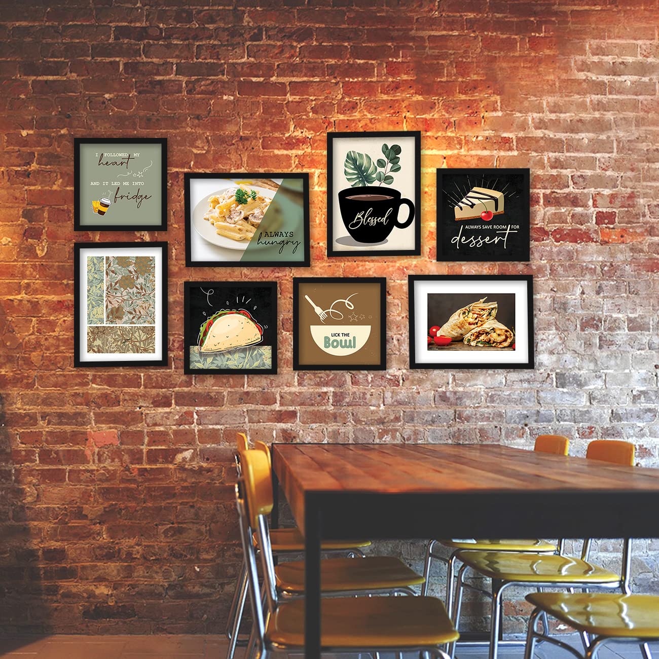 Restaurant Wall Decor - Set of 8-Kotart