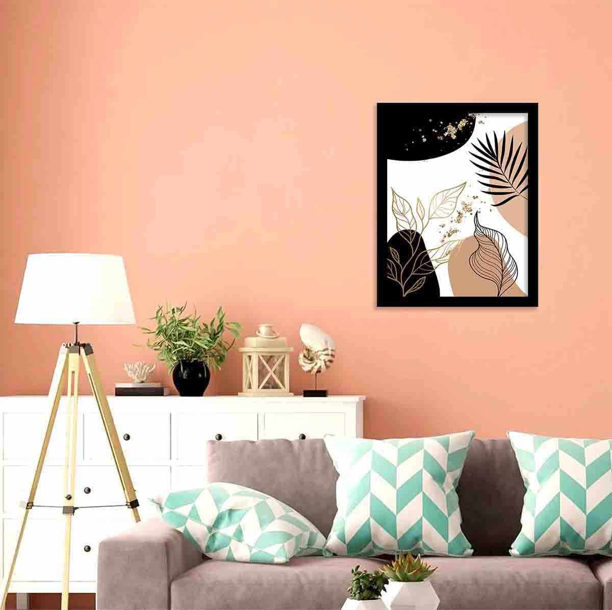 Tropical Leaf Paintings for Living Room Wall Decor-Kotart