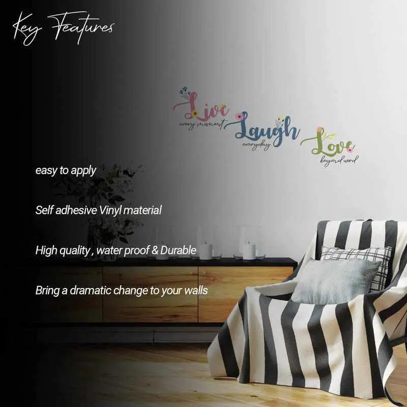 Vibrant Printed Removable Wall Decals for Living Room Wall by Kotart store