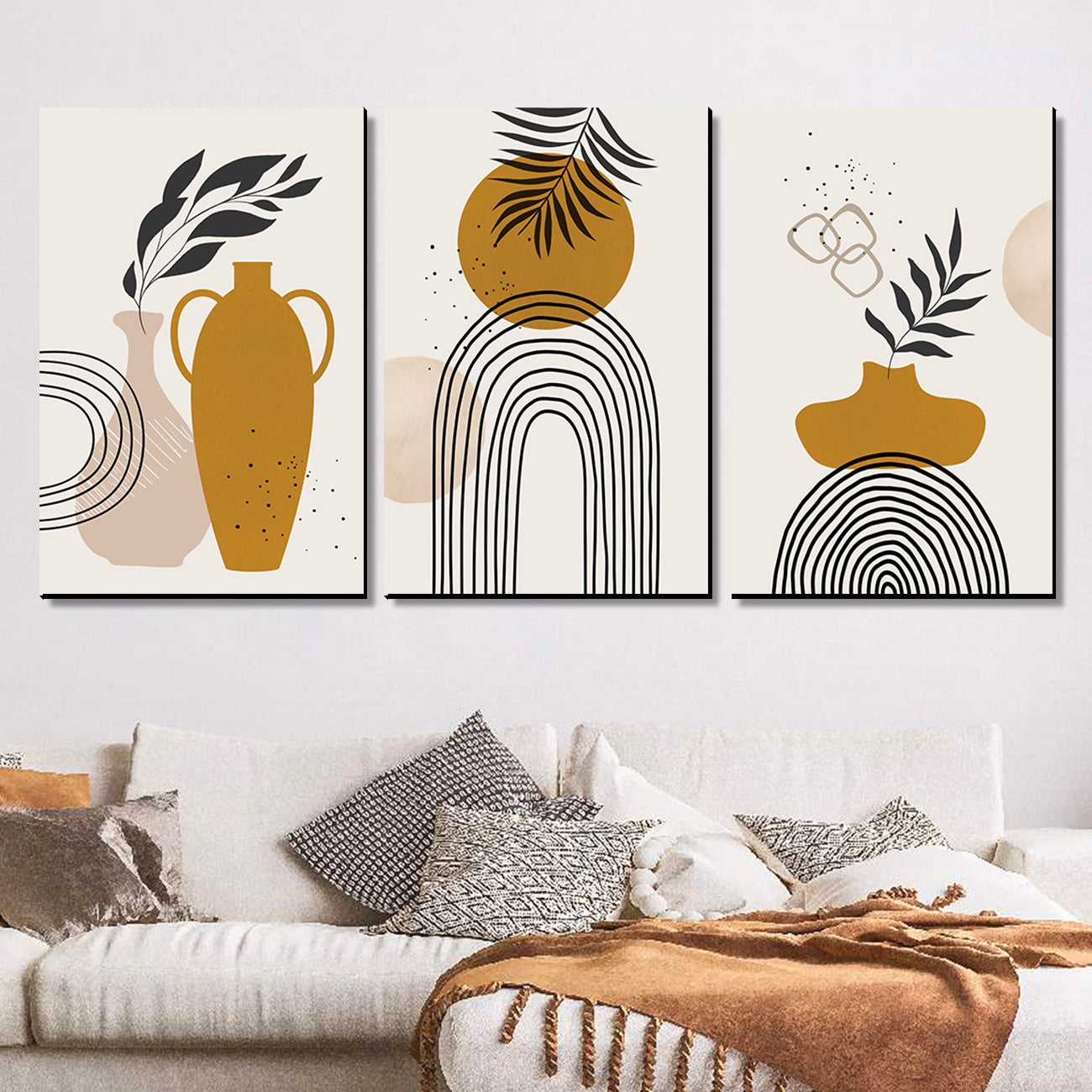 Abstract Wall Art for Living Room: Modern Art Paintings for Home Decor –  Kotart
