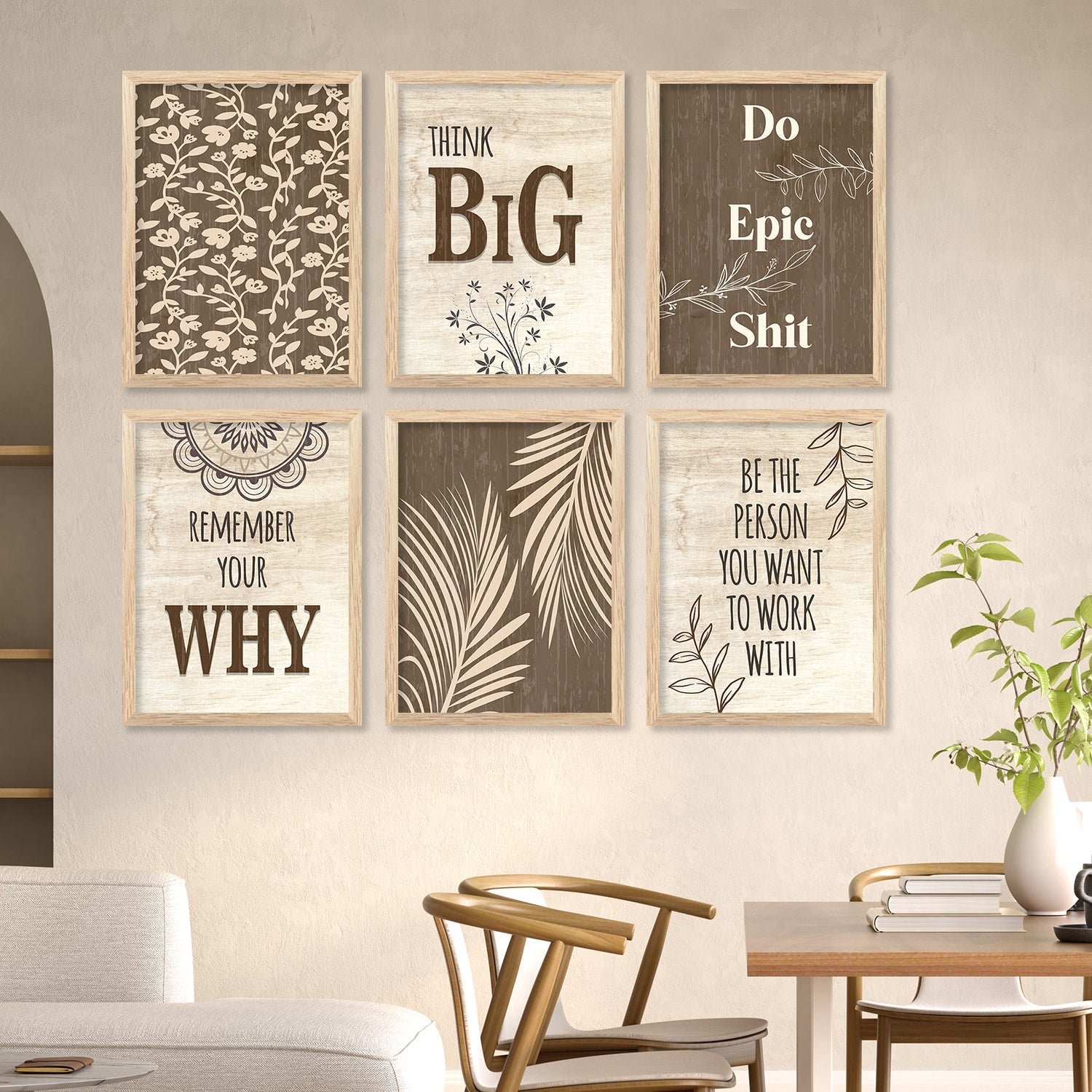 Motivational Quotes Framed Posters For Home And Office Decor - Wall Art ...