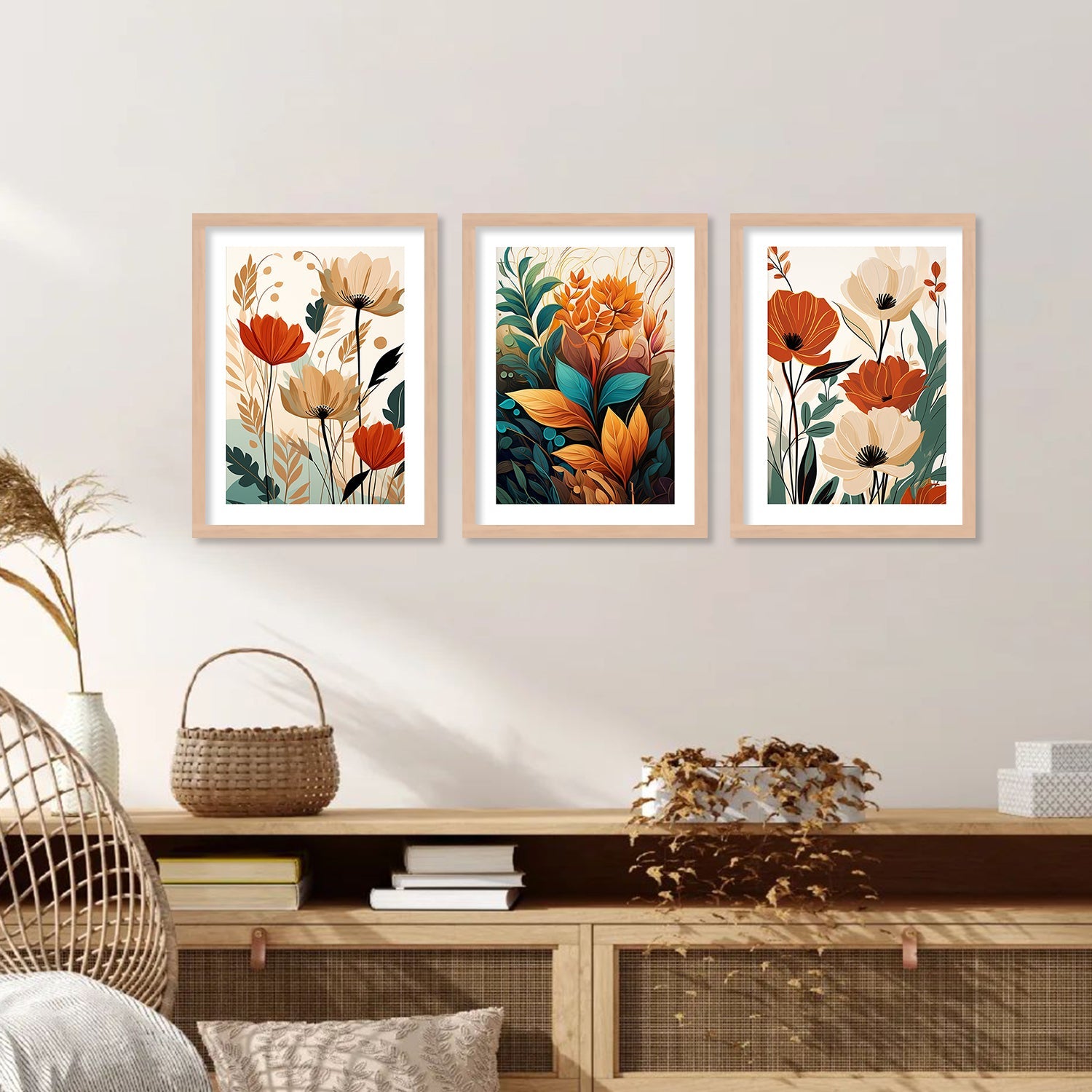 Floral Art Combos - Framed Posters and Paintings for Home and Wall ...