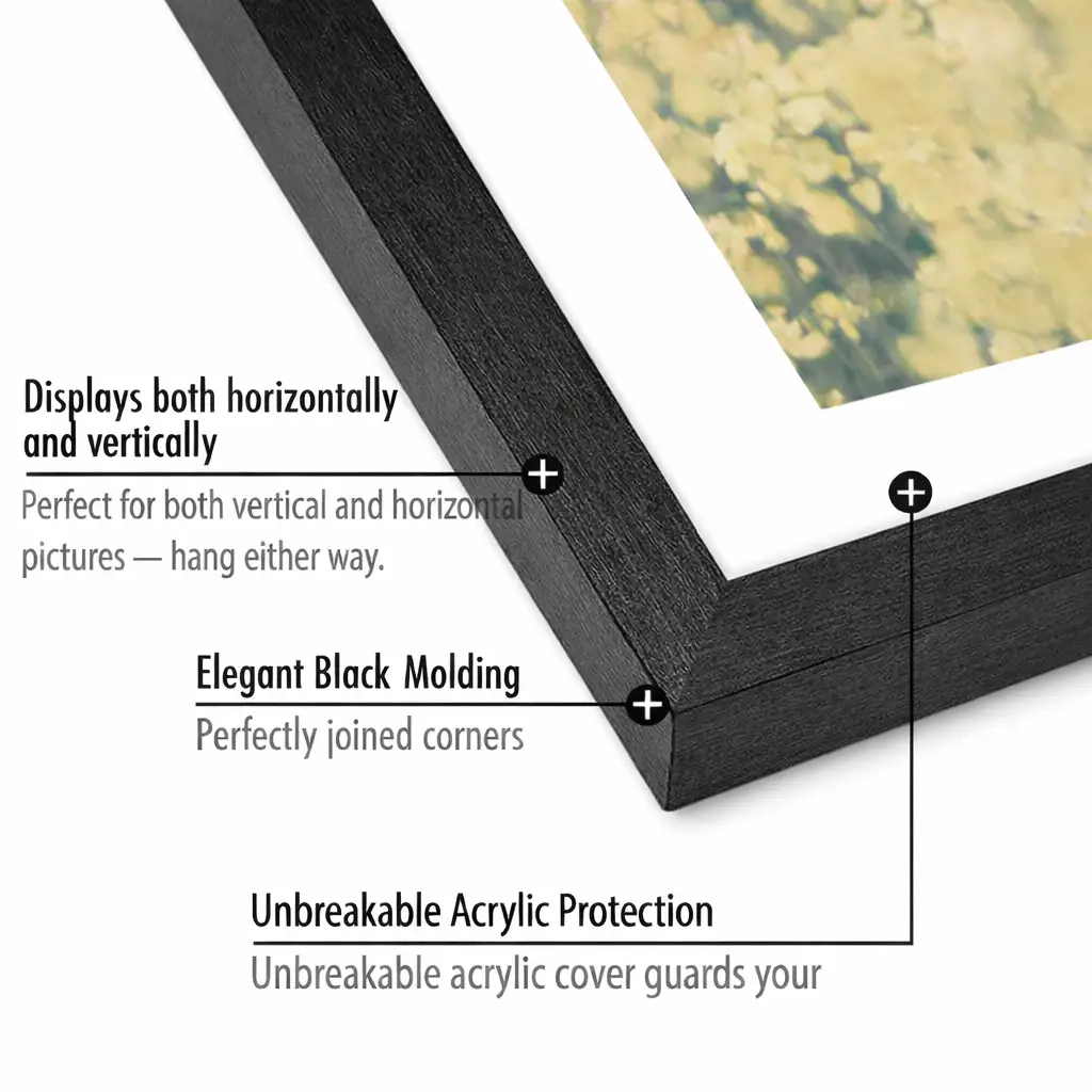 Photo Frame For Wall Decor | Collage Picture Frames For Wall Decor | Aesthetic Rectangular Photo Frames For Home Decor Office Livingroom Bedroom | Set of 10