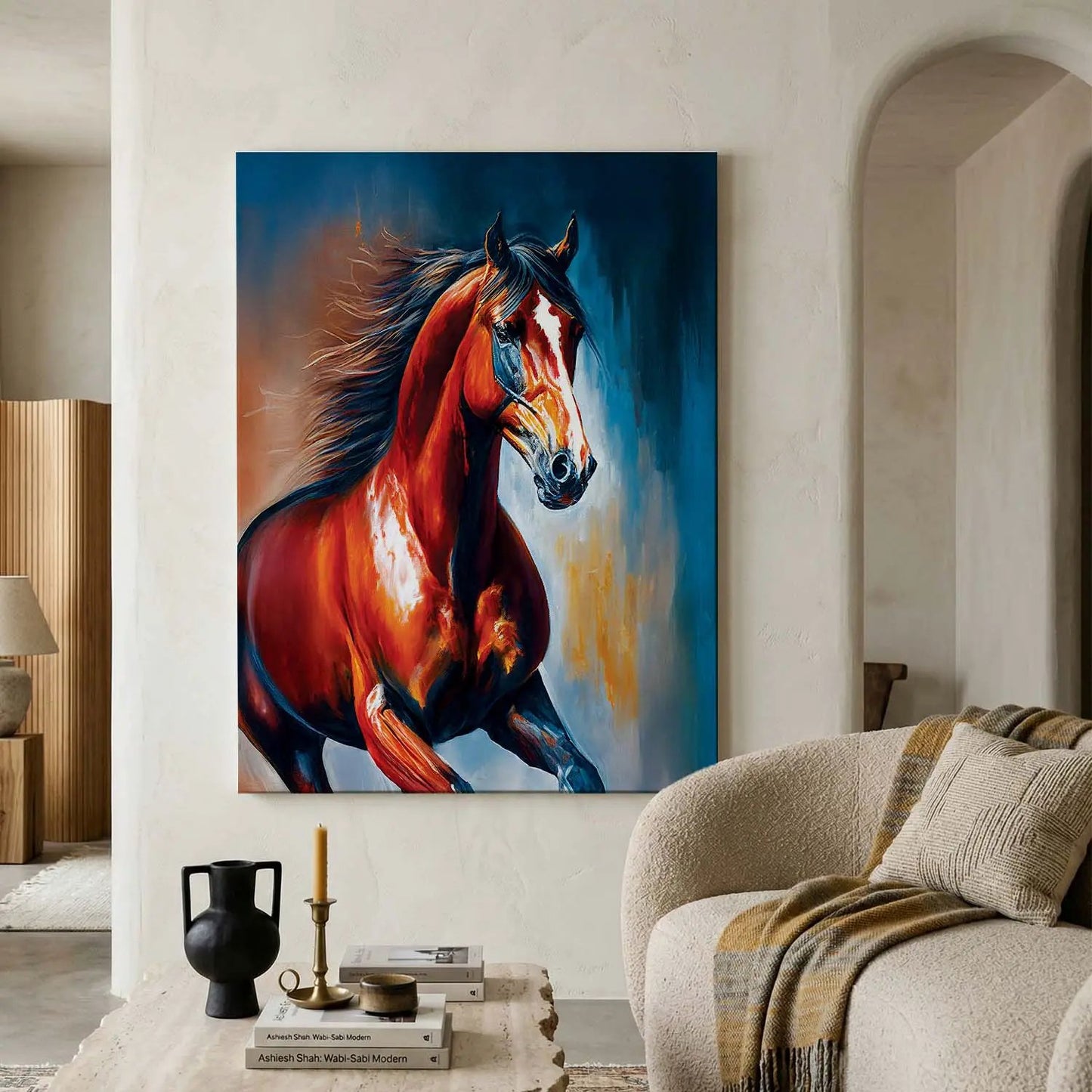 Horse Canvas Print - Modern Canvas Art Print for Luxury Home Living Room Wall Decor