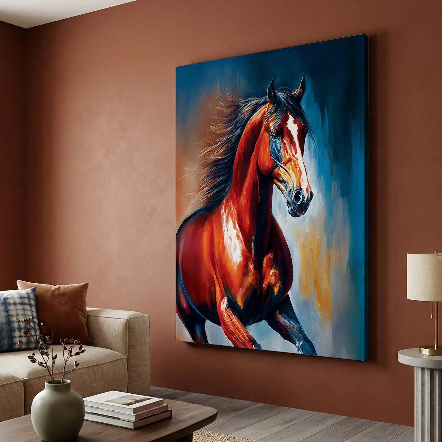 Horse Canvas Print - Modern Canvas Art Print for Luxury Home Living Room Wall Decor