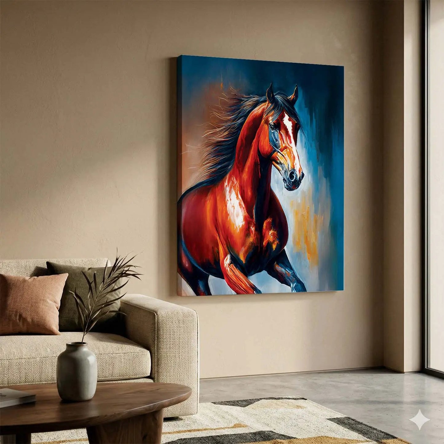 Horse Canvas Print - Modern Canvas Art Print for Luxury Home Living Room Wall Decor