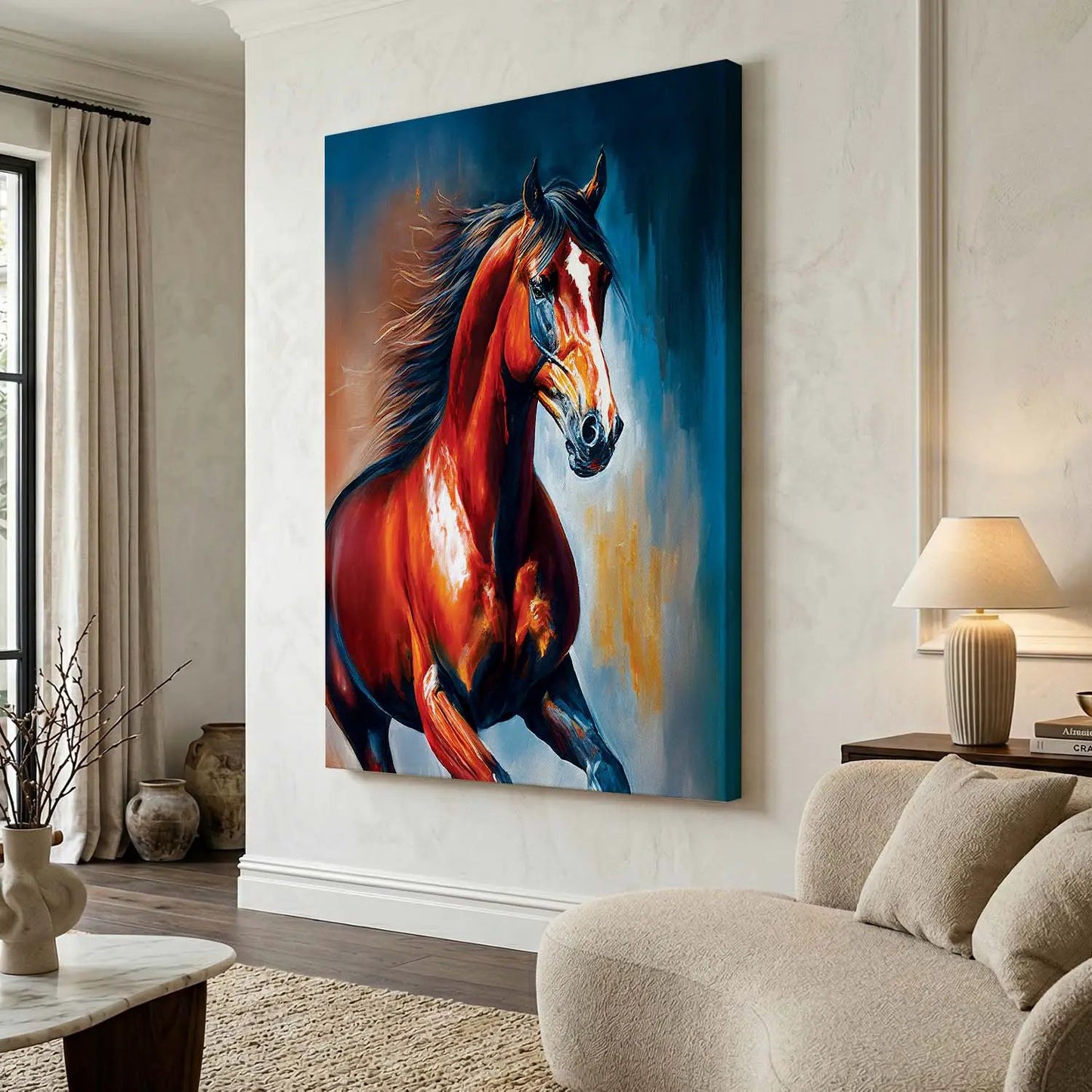 Horse Canvas Print - Modern Canvas Art Print for Luxury Home Living Room Wall Decor