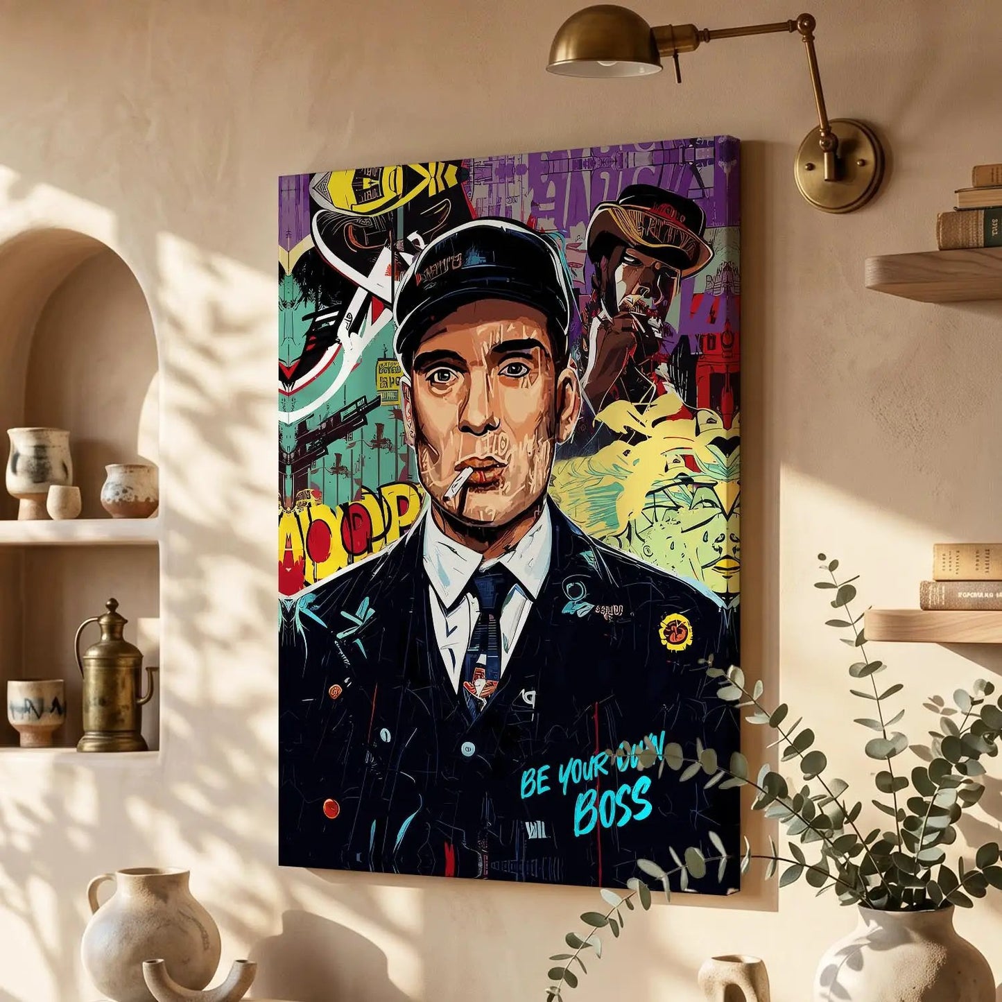 Thomas Shelby Canvas Prints | Capturing the Enigmatic Peaky Blinders Icon for Living Room Bedroom Home Wall Decor