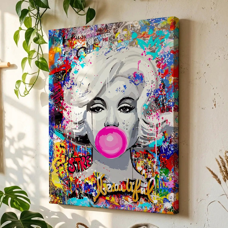 Marilyn Monroe Vibrant Pop Art Canvas Print