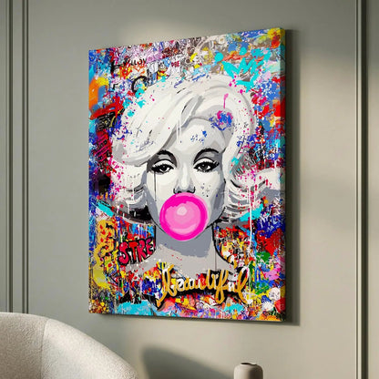 Marilyn Monroe Vibrant Pop Art Canvas Print