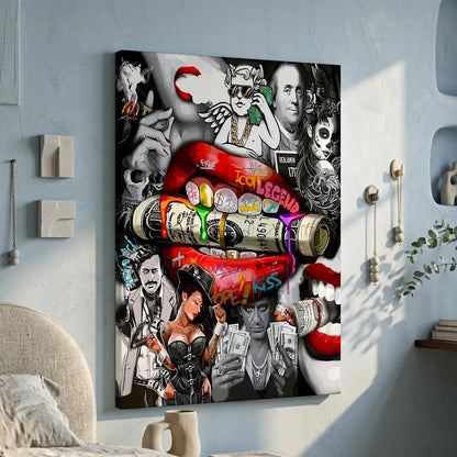Hollywood Stars Vibrant Pop Art Canvas Print