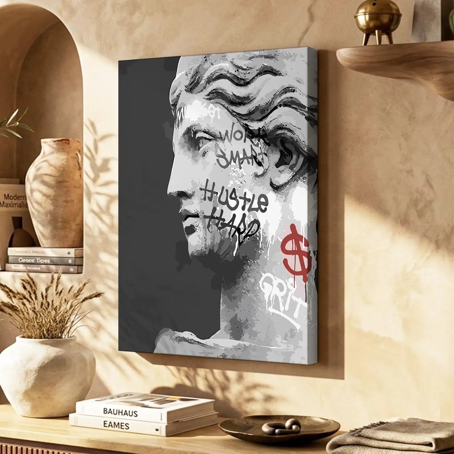 Modern Figurative Art Canvas Print - Elegance in Modern Form
