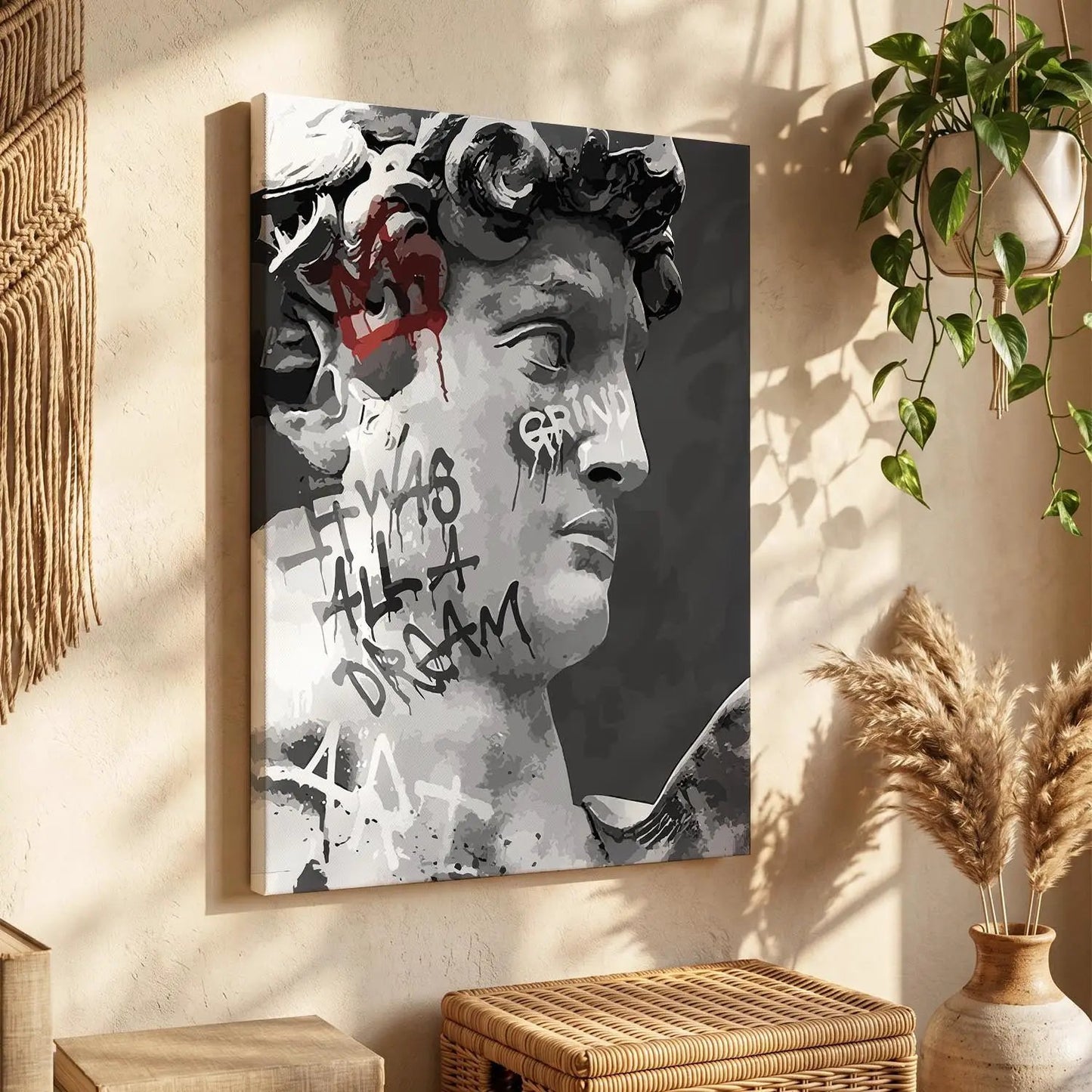 Modern Figurative Art Canvas Print - Elegance in Modern Form