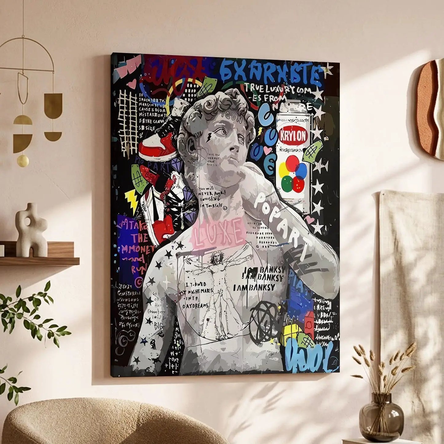 Modern Figurative Art Canvas Print - Elegance in Modern Form