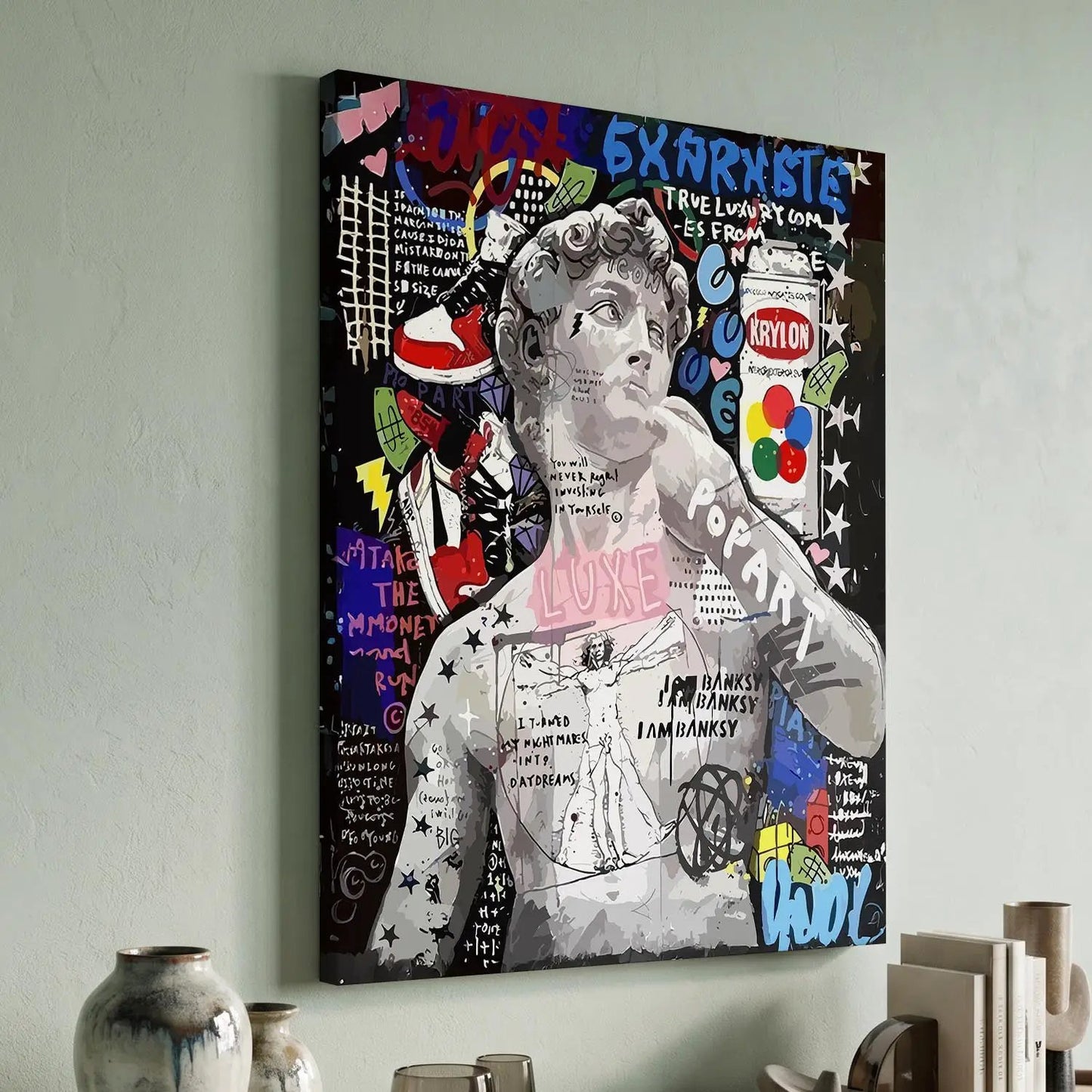 Modern Figurative Art Canvas Print - Elegance in Modern Form