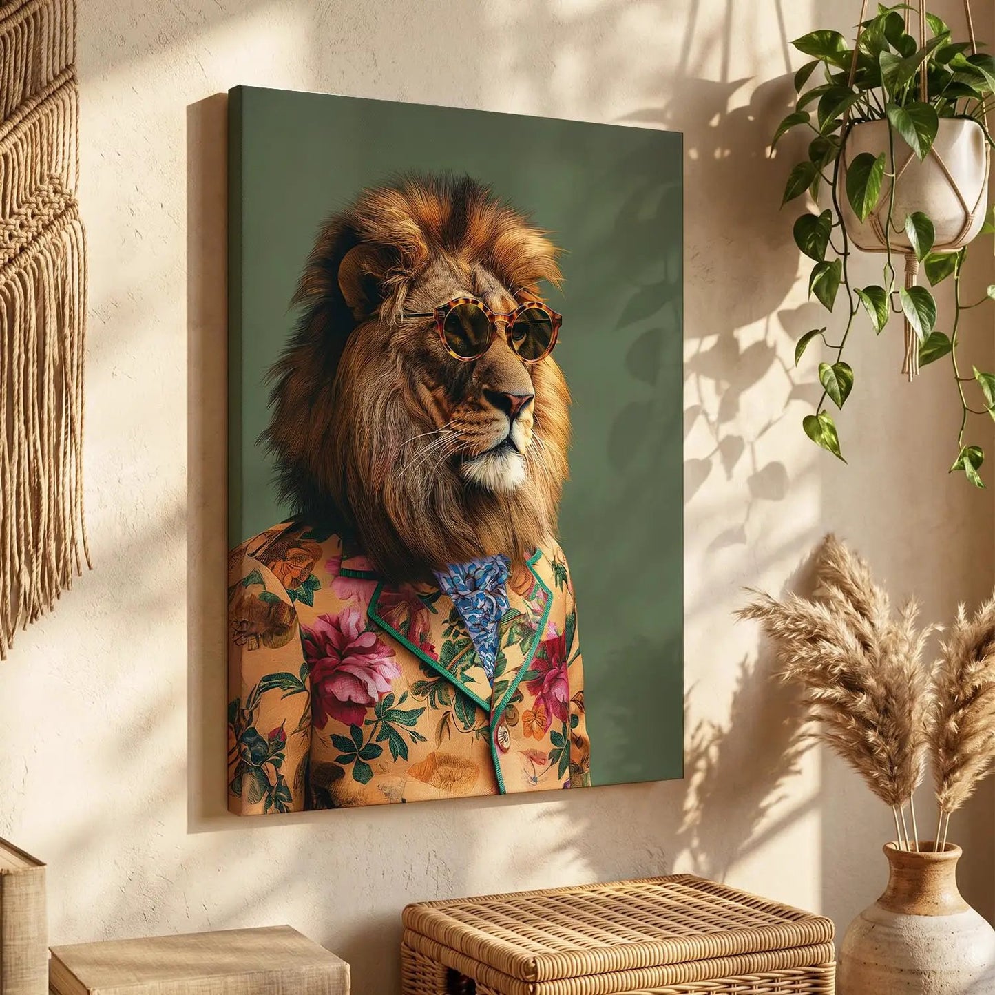 Modern Lion Wall Canvas For Home Decor, Decorative Canvas