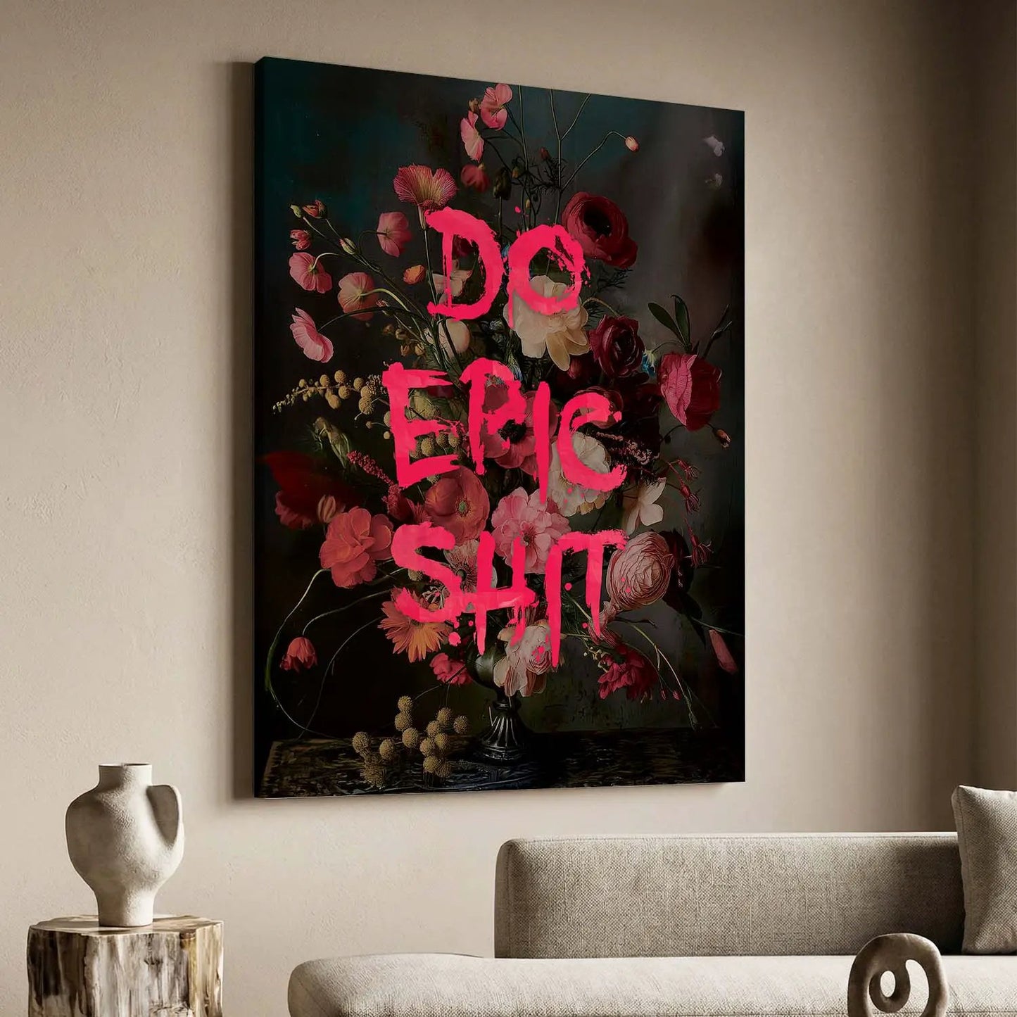 Quotes Wall Art For Wall Hanging Canvas, Home Decor Wall Canvas
