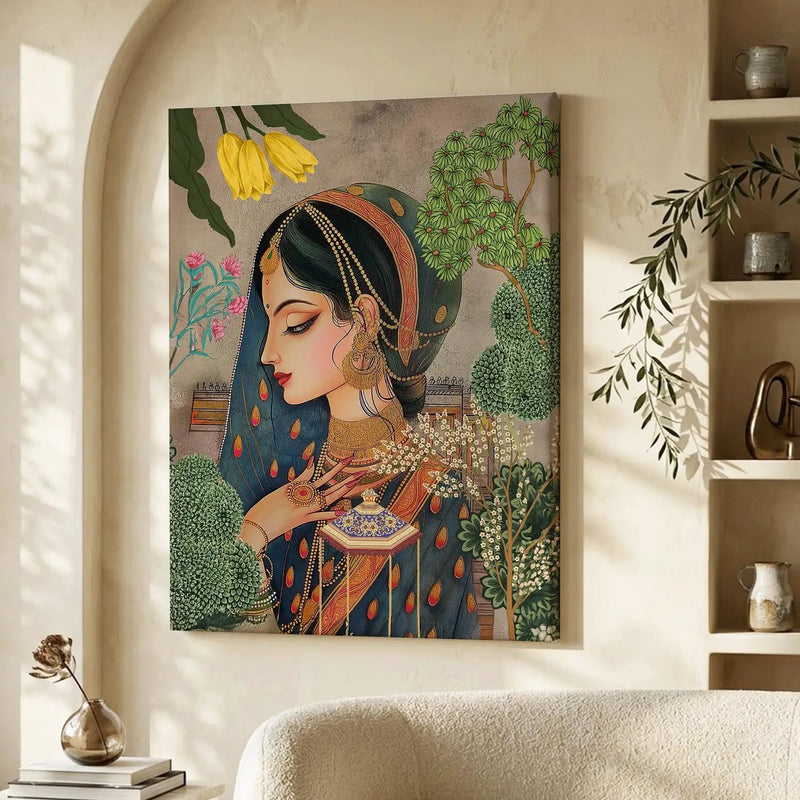 Traditional Indian Vibrant Art Canvas Print