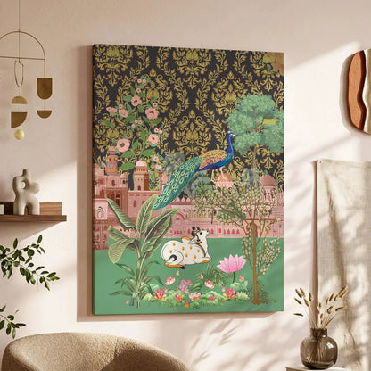 Traditional Indian Pichwai Art Canvas Print
