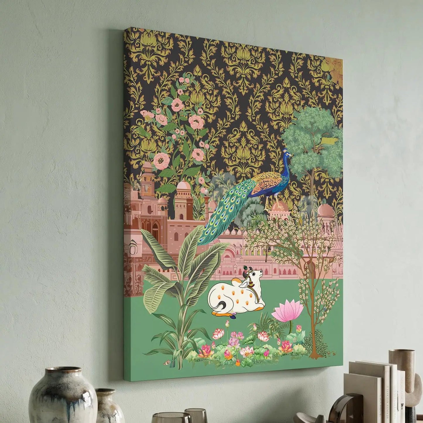 Traditional Indian Pichwai Art Canvas Print