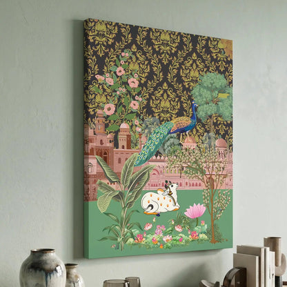 Traditional Indian Pichwai Art Canvas Print
