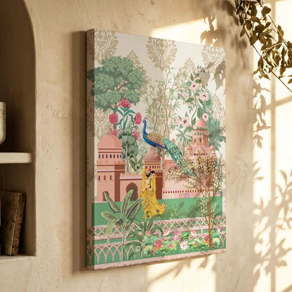 Traditional Indian Pichwai Art Canvas Print for Home Living Room Hotel Wall Decor