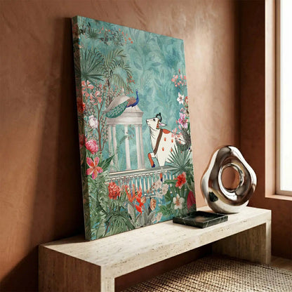 Traditional Indian Pichwai Art Canvas Print for Living Room Hotel & Home Wall Decoration