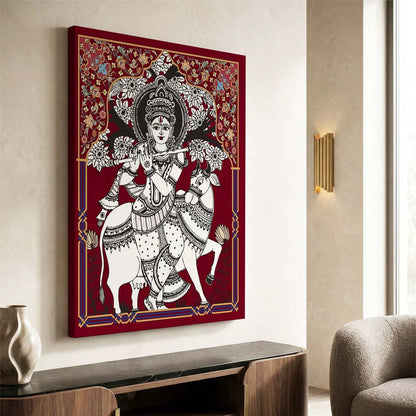 Kalamkari Wall Art For Home Decor Canvas Painting Wall Decor