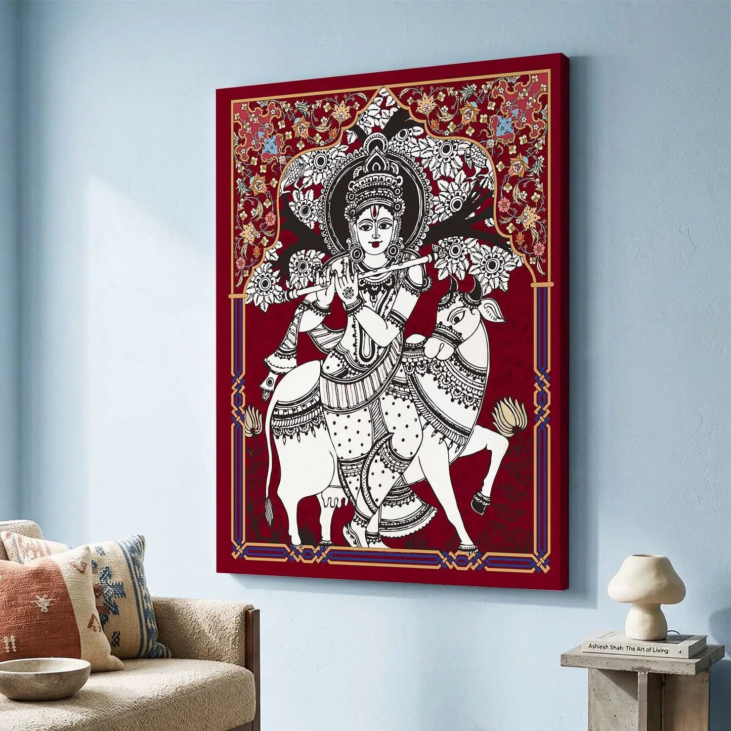 Kalamkari Wall Art For Home Decor Canvas Painting Wall Decor